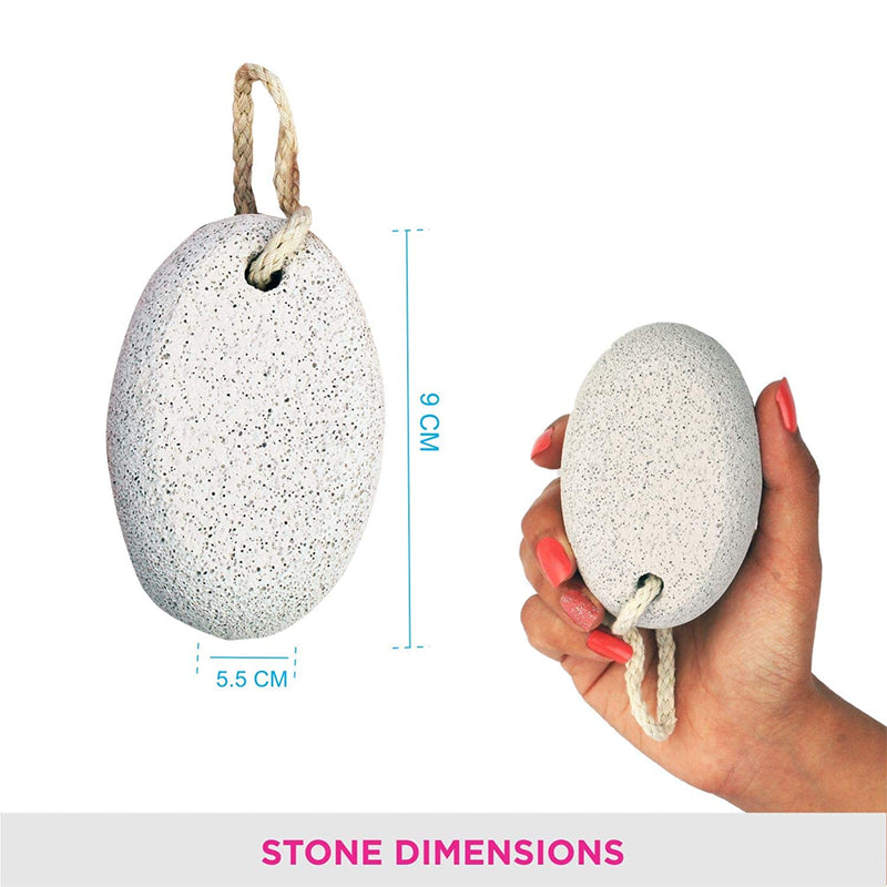 Vega Oval Shaped Pumice Stone, White