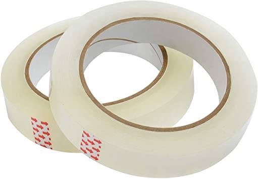 PBHER Perfect Bopp tape 12MM * 25MTR Transparent - Pack Of 12