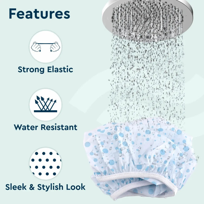 GUBB Reusable Shower Caps for men and women