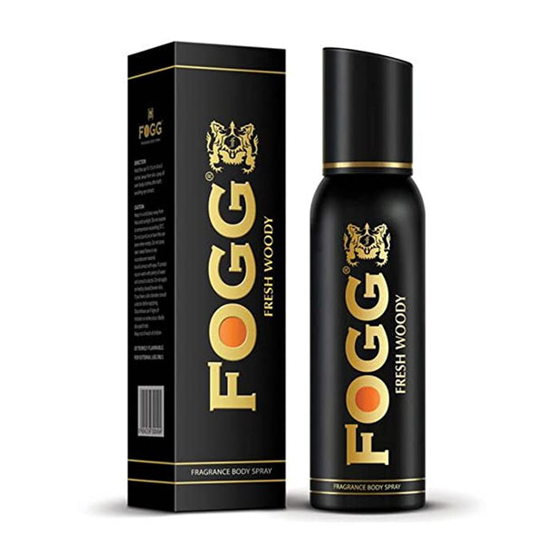 Fogg BLACK Fresh Woody Body Spray Deodorant - For Men, 120ml (Pack of 1)
