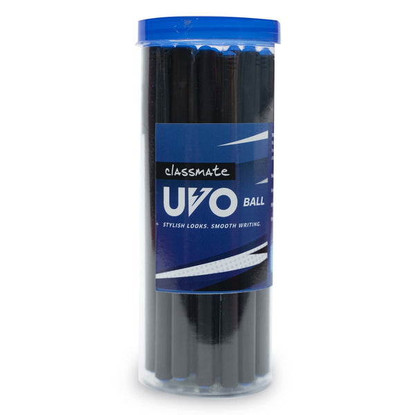 Classmate Uvo Ball Pen | Blue Ball Pens | Jar of 25 units | For Students and Professionals