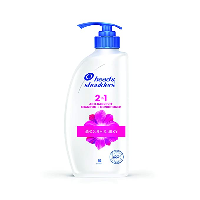Head & Shoulders 2-in-1 Smooth and Silky Anti Dandruff Shampoo + Conditioner, 650ml