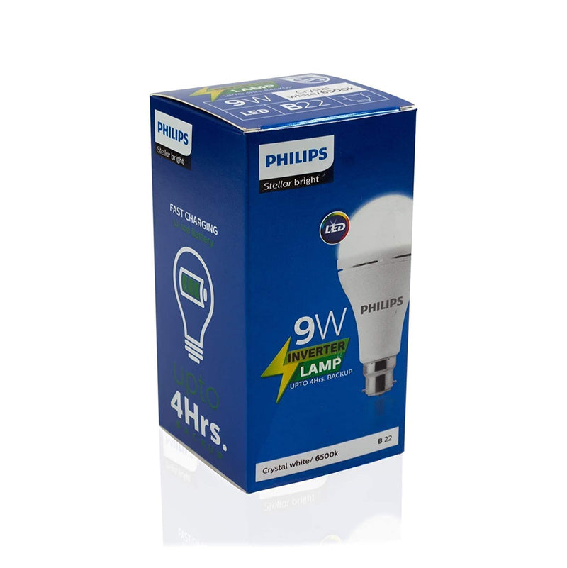 Philips 9W B22 LED Emergency Bulb, Emergency Light For Power-Cuts, Cool Day Light, Pack of 2
