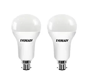 Eveready 20W B22D LED Bulb | 2000-2100 Lumens | Bright LED Bulbs for Hall | Pack Of 2