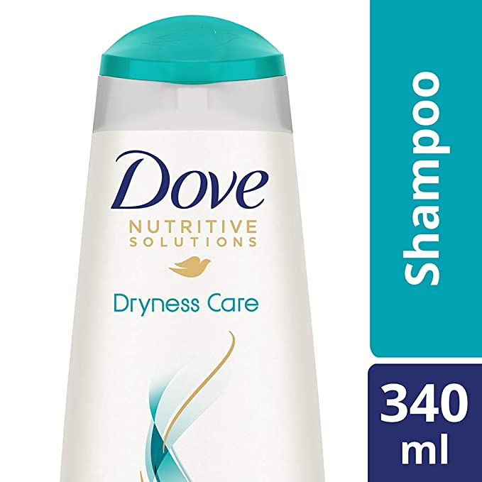 Dove Dryness Care Shampoo 340 ml, With Pro-Moisture Complex - Daily Shampoo for Men & Women