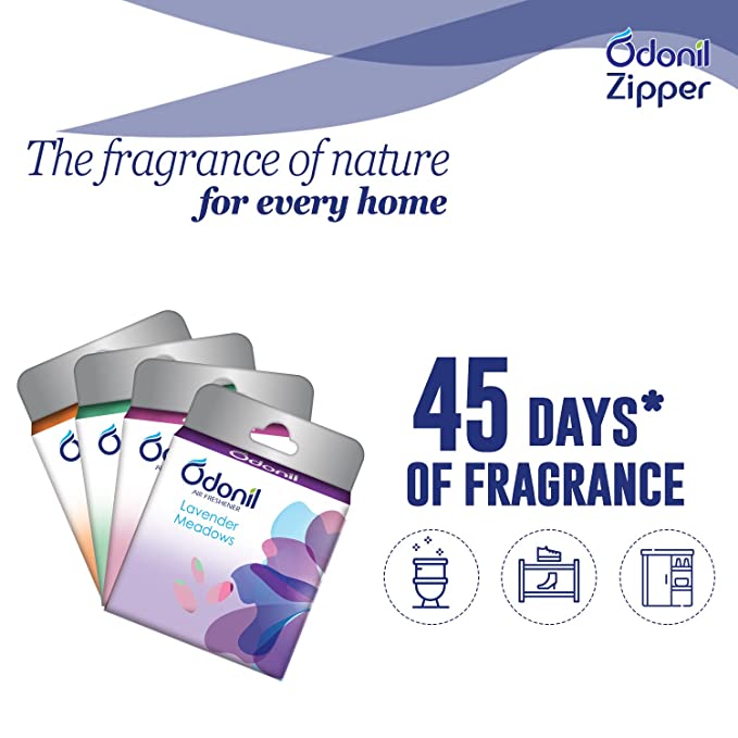 Odonil Bathroom Air Freshener Blocks Mixed Fragrances - 48g. (3 + 1 Pack)